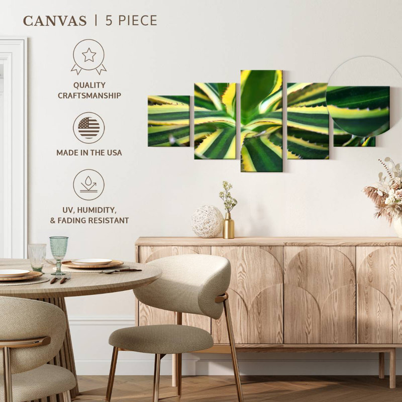 Pure Agave, 36" H x 80" W