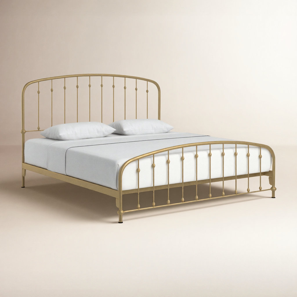 Wadsworth Metal Spindle Bed, King, Antique Bronze