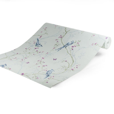 Superfresco Easy Songbird Tree Silhouette Butterfly Wallpaper
