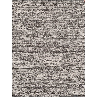 Tocayo Wool Abstract Area Rug in Black