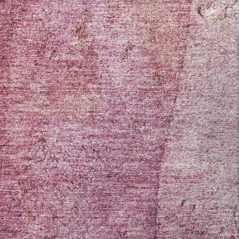 Tapis dégradé Premium à poils longs lavable à la machine ADS625, Merlot, 5' x 7'6"