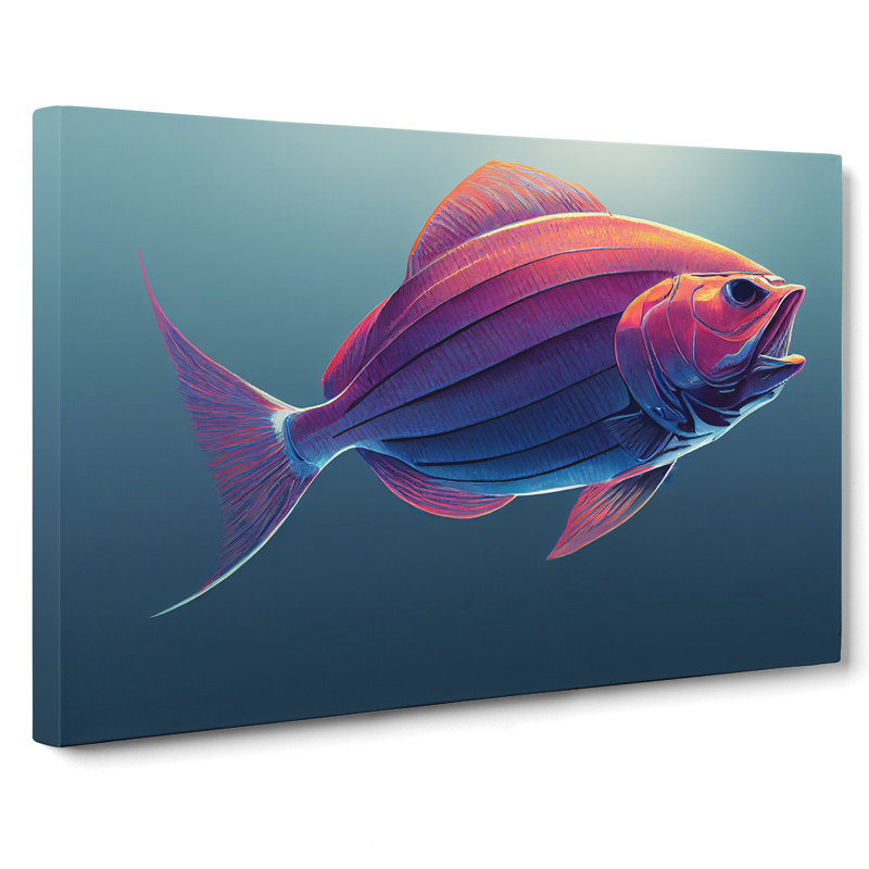 Swimming Fish Vol.2 - Wrapped Canvas, 40cm H x 60cm W x 3cm D