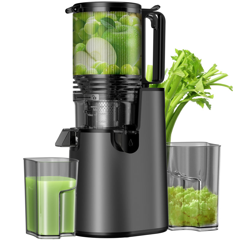 Juicer Machines With 5.4" Large Feed Chute, 400w Cold Press Juicer For Whole Vegetables And Fruits, Slow Masticating Juicer Easy To Clean Juice Extractor Machine High Juice Yield