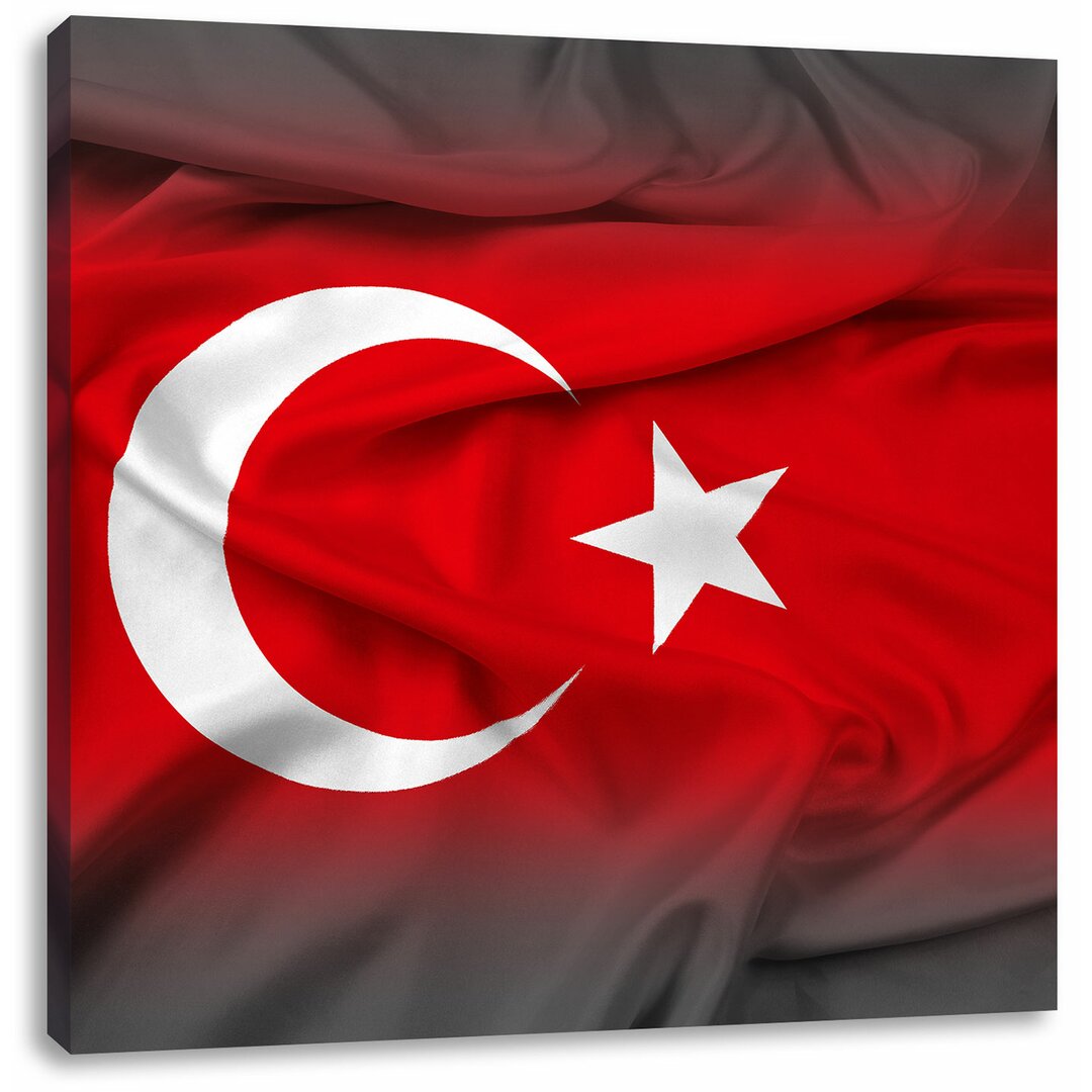 Leinwandbild Flagge der Türkei