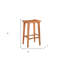 Chaise de bar en bois sans dossier avec repose-pieds-1014255556