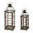 35.50''H Wood/Metal Farmhouse Tabletop Lanterns-731521003
