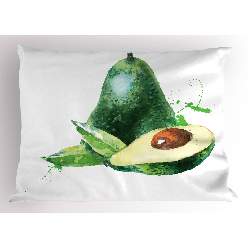 Ensemble de 2 taies décoratives Ambesonne Avocado, H 20 po x l 30 po