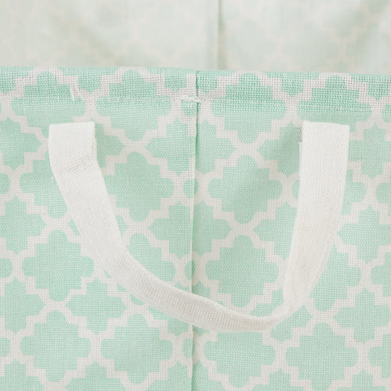 Panier à linge Cool, Turquoise / bleu, H 10 po x l 17,5 po x P 10,5 po