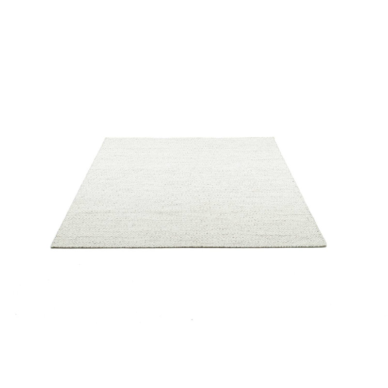 Handmade Rug Made Of Wool In Cream, Rectangle 55 x 80cm
