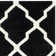Rodgers Hand Woven Flat Weave Wool/Cotton Geometric Rug in Black/Ivory