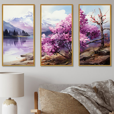 Lilacs Charm Volanco Delight - ensemble de reproductions d'art mural lilas