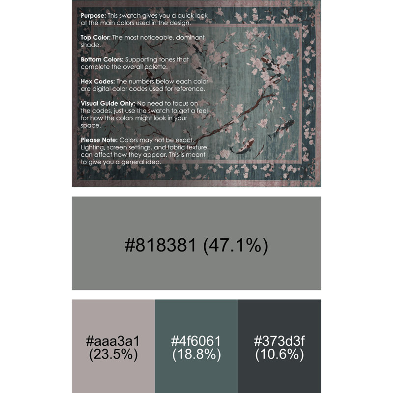 Machine Washable Gray Area Rug, Rectangle 6' x 9'