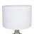 Glass Champagne Table Lamp with Drum Shade