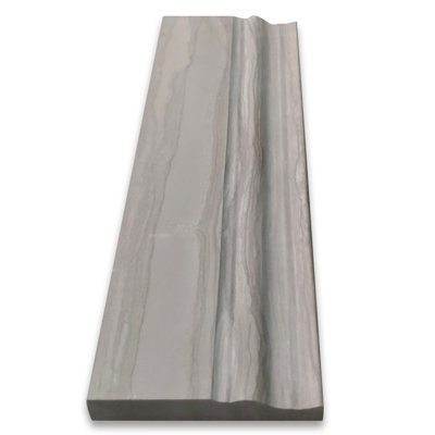 Plinthe couronnée Athènes gris grain de bois marbre marbré 4X12