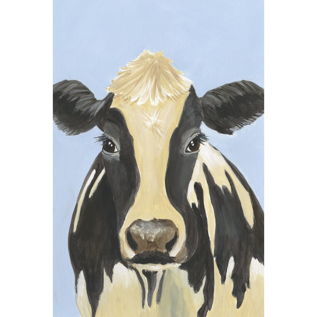 Leinwandbild Cow-don Bleu II von Regina Moore