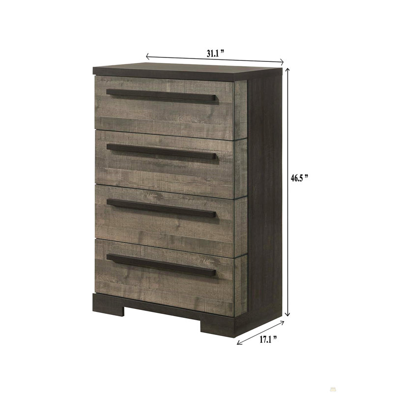 Commode 1 tiroir 4 pièces