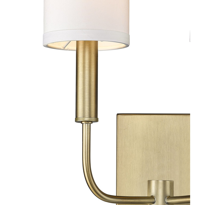 Danzel Candle Wall Light, Brass