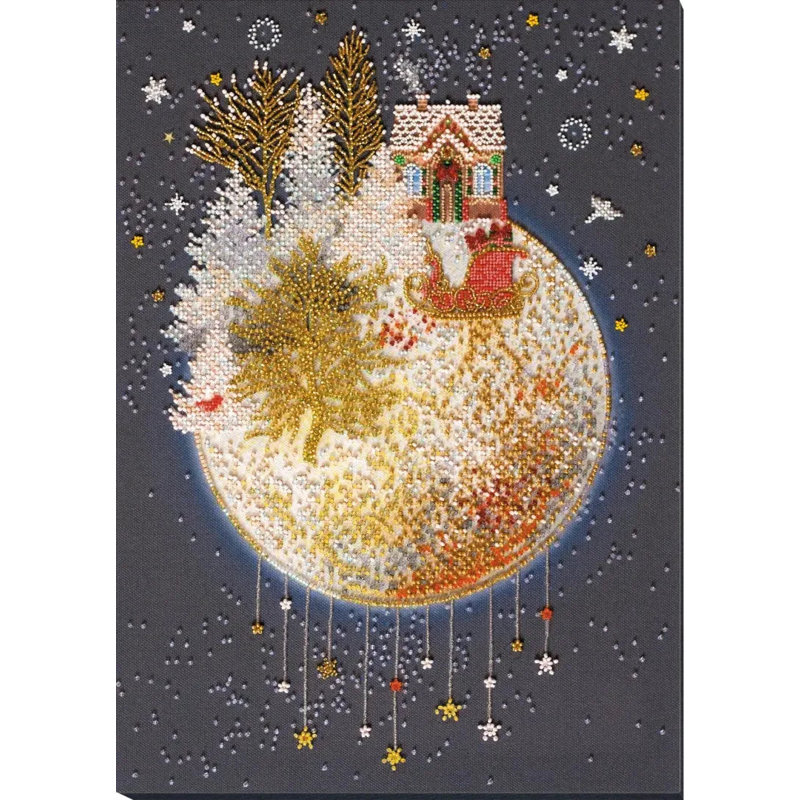 Abris Art Bead Embroidery Kit - Christmas tale