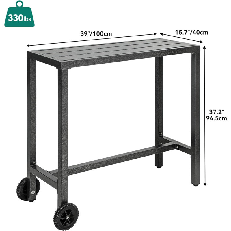 Shemsie Bar Counter, Silver