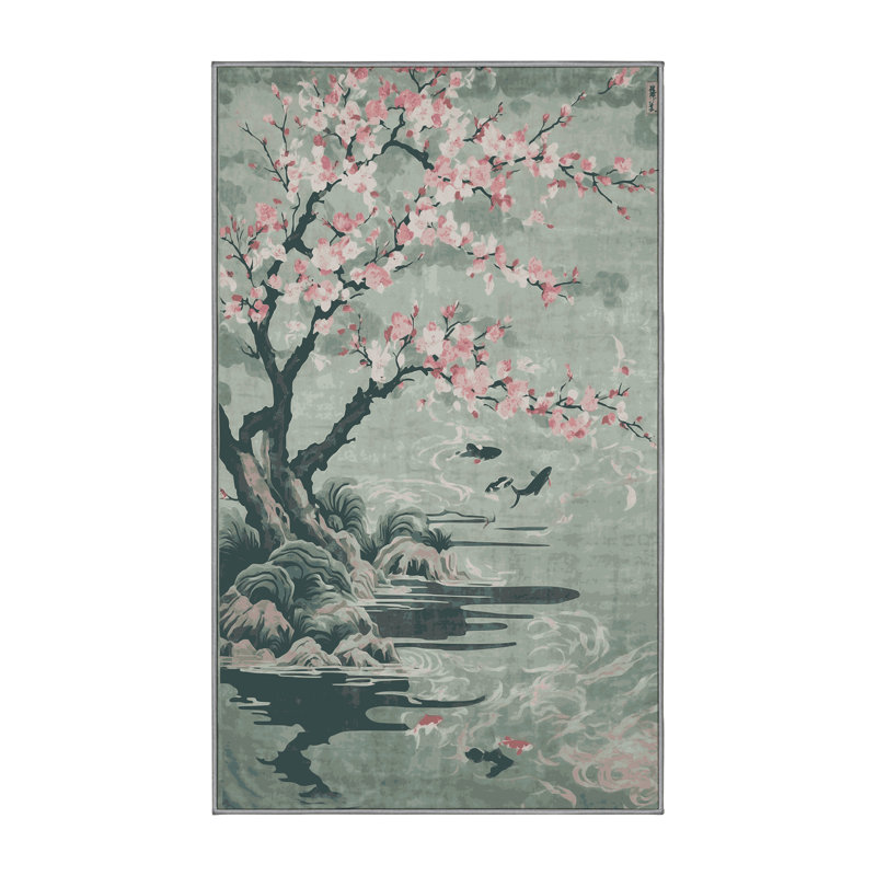 Tapis brun soyeux et moelleux