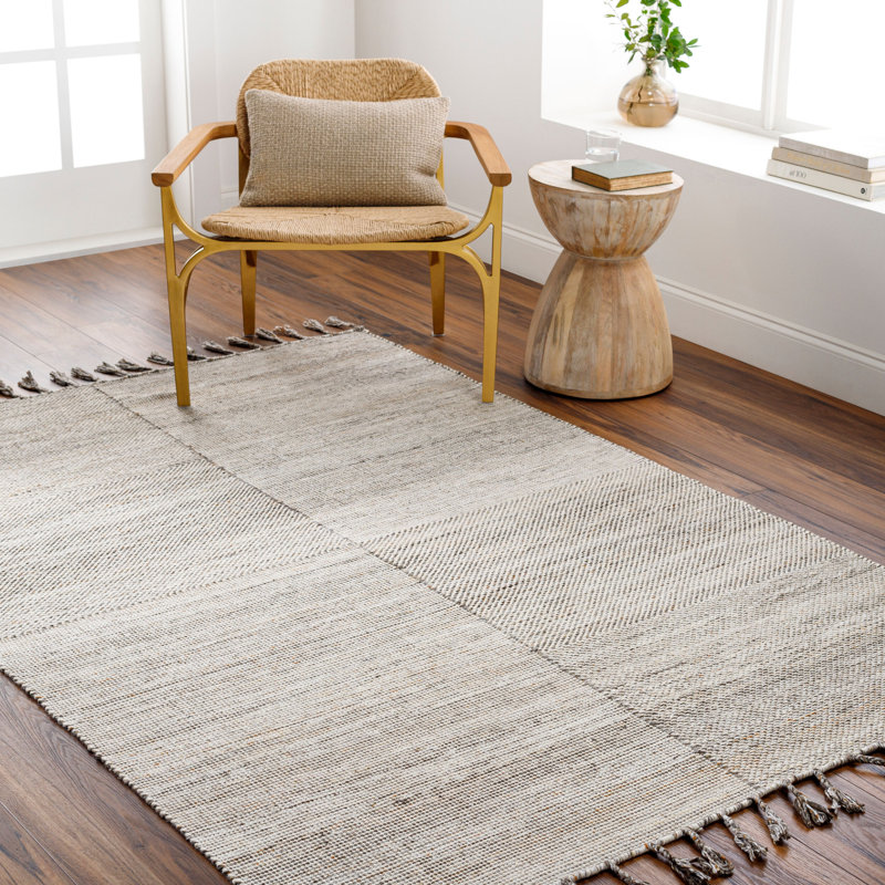 Area Rug, Beige, Rectangle 5' x 7'6"