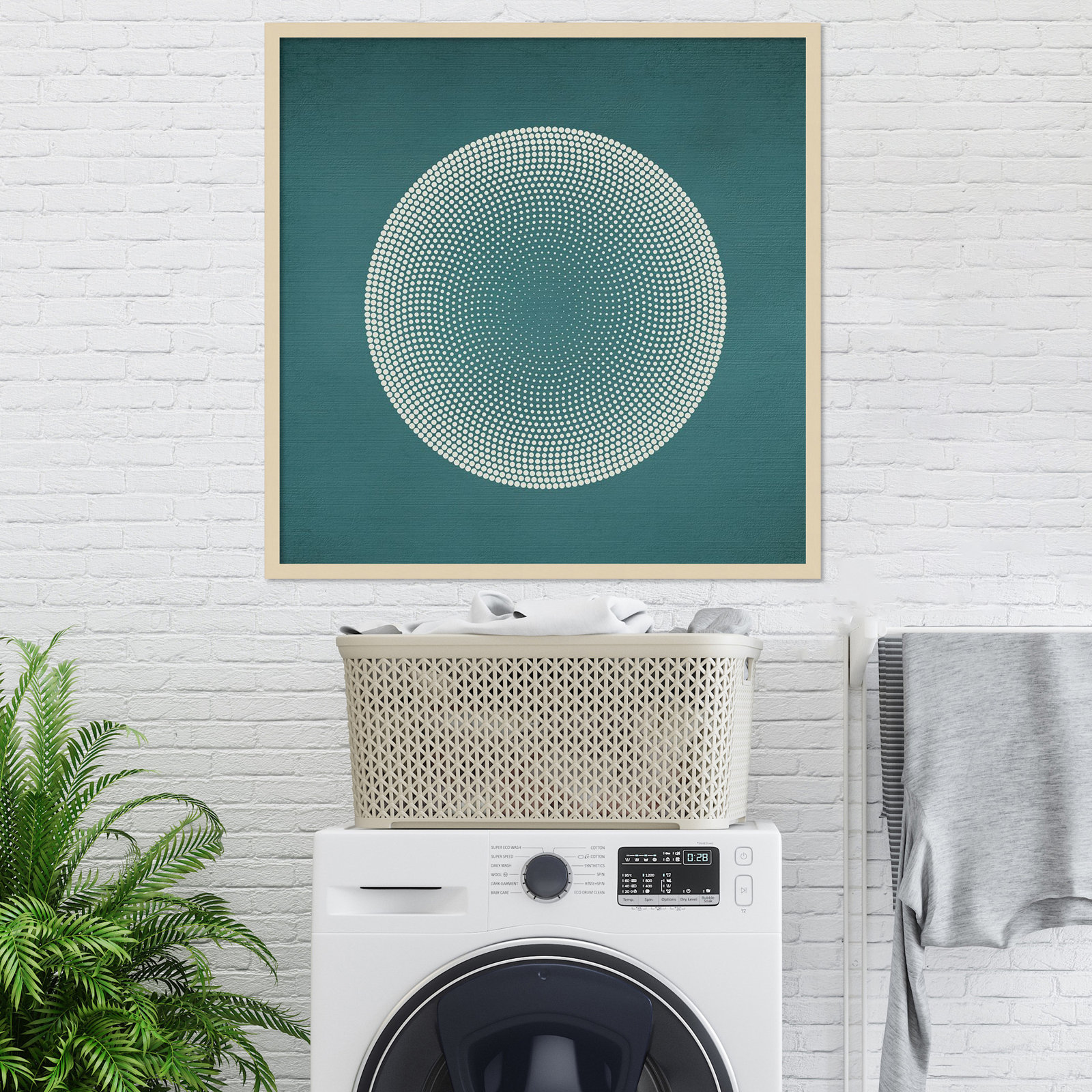 Circles Print by Incado, Brown, 33" H x 33" W x 1" D