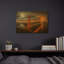 «Golden Gate Evening» par John Gavrilis, art mural en métal doré, 16 po x 12 po-133566650