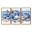 Plage, poterie en tons de bleu et blanc - Ensemble d'art mural de plage-107182092-107182105
