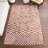 Nikita SpinClean Faded Geometric Machine Washable Area Rug-727563869