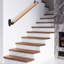 Bernece 26" Handrail Indoor Stair Railing Wall Mounted Handrail With Sturdy Metal Bracket, 1.3" Round