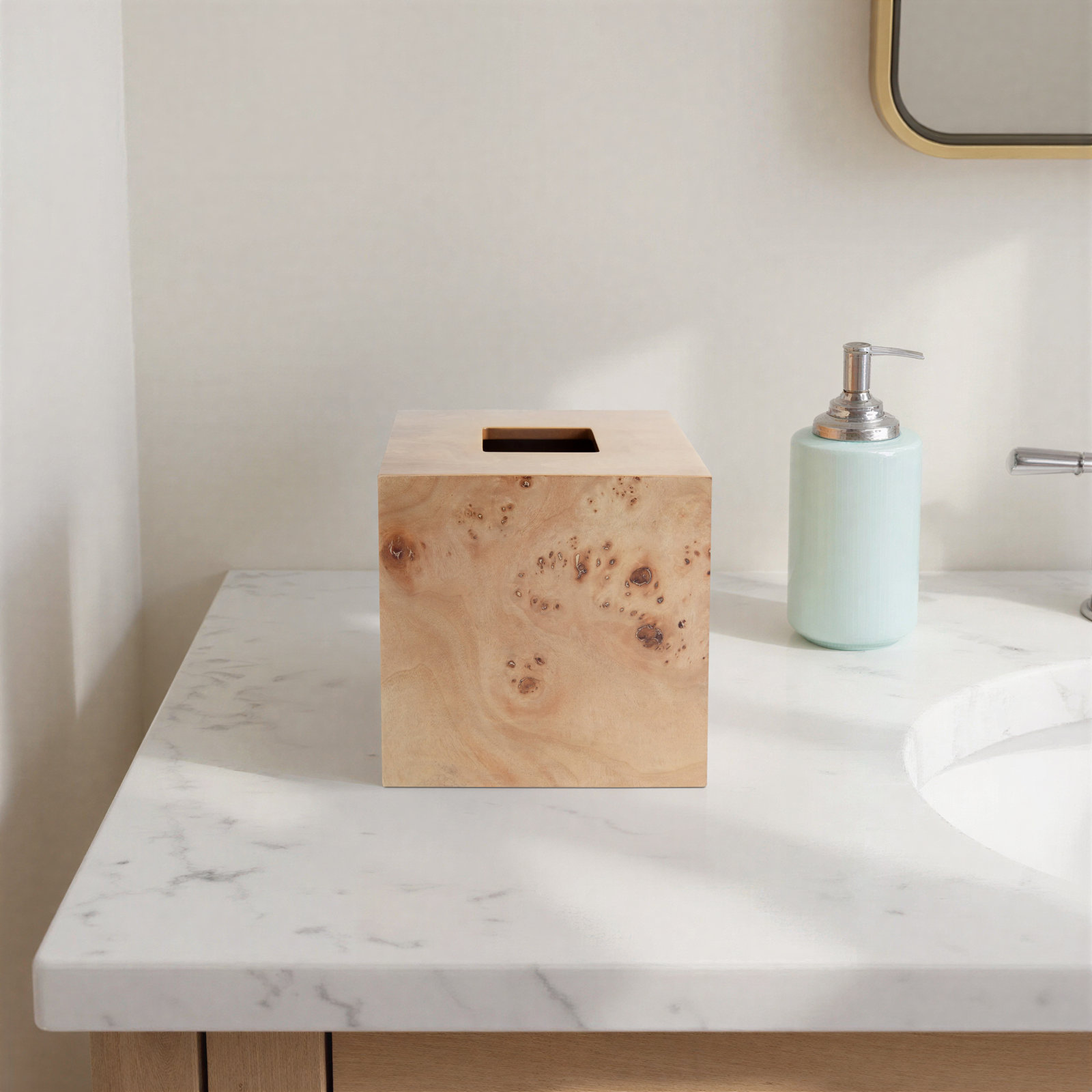 Durban Wood Tissue Box Cover