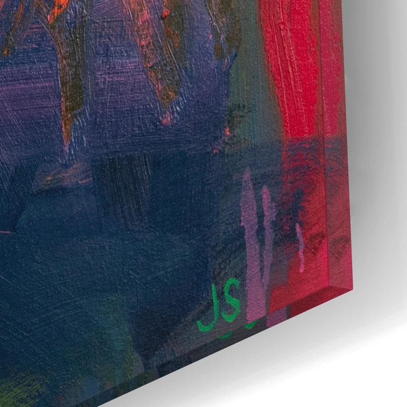 «Force of Nature Pink» par Jessica Singerman, H 12 po x l 12 po