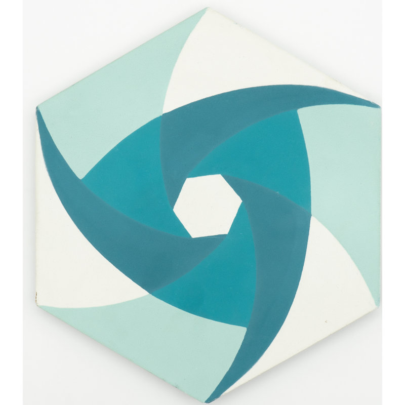 Menara 8" x 9" Cement Patterned Wall & Floor Tile