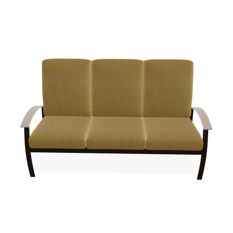 Canapé de patio 3 places avec coussins Askar, Kona texturé, Sunbrella® ‑ lin sésame