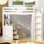 Lit mezzanine avec tiroirs, bureau et garde-robe-1969789869