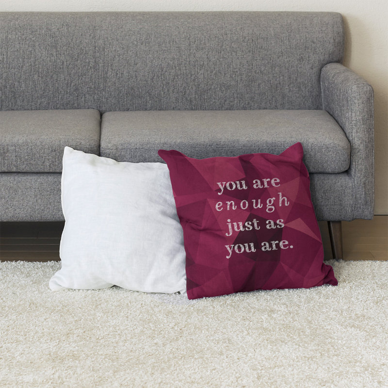 Coussin de sol en pierre précieuse you are so, 40 po x 40 po, Spinelle