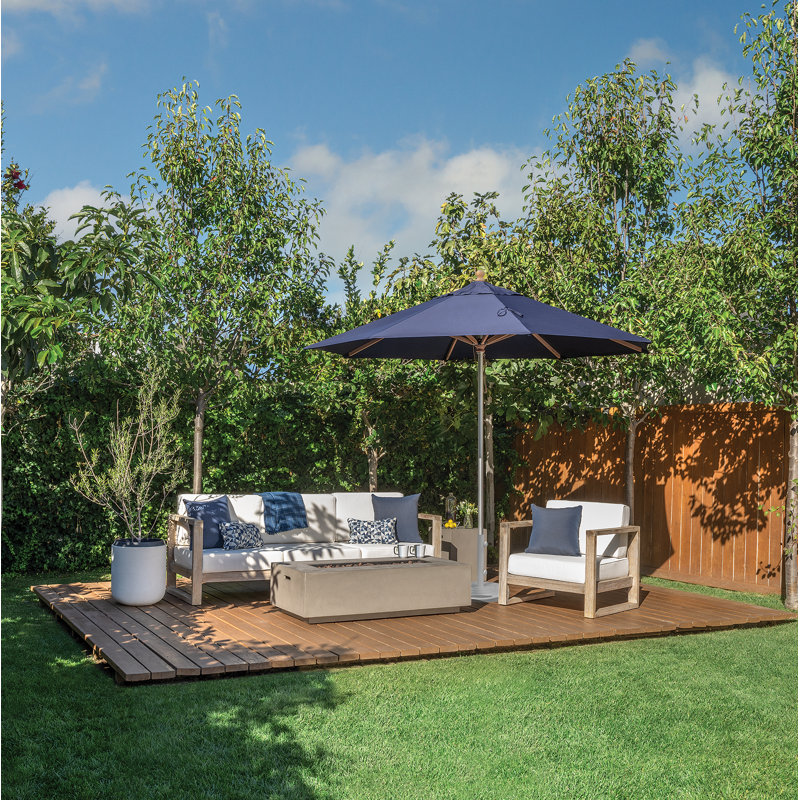 Parasol de marché 11 pi Darlington, Toile bleu marine Sunbrella®