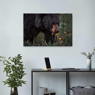 Contemporary Art Contemporary Bear Portrait Art by Nathan Larson - Wrapped Canvas Print