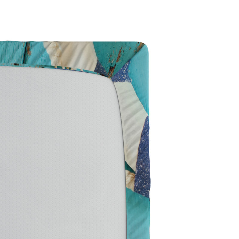 Drap-housse à rayures nautiques, Drap-housse simple TG