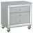 Kerynn 2-drawer Nightstand Silver Metallic