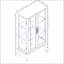 Vitrine 2 portes