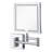 Norabel 12-3/4" x 9-1/2" Framed Make Up Mirror-99278854