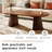 31"-55" Expandable Oval Coffee Table, Walnut