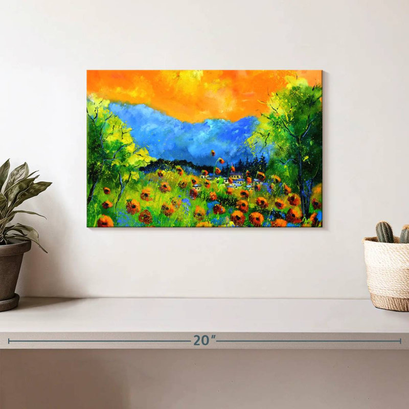 Alvord Blazing Red Poppies, 8" H x 12" W