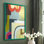 City of Rainbows II, reproduction encadrée - bois massif