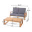 Causeuse + table basse
