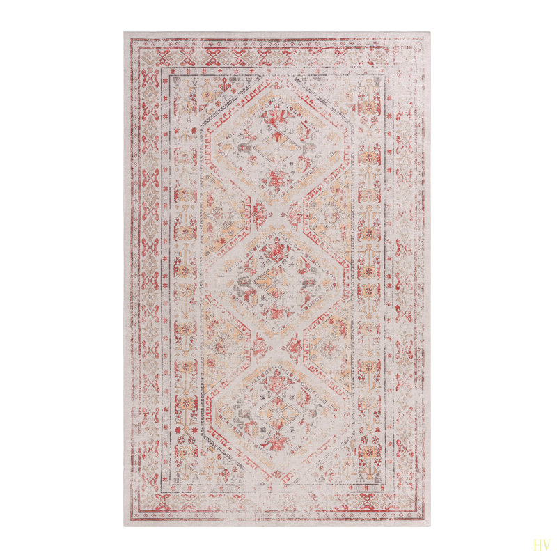 9X12 Large Area Rug, Washable Rug, Low-Pile, Non-Slip, Non-Shedding, Foldable, Kid & Pet Friendly - Area Rugs For Living Room, Bedroom, Kitchen ( 9'X12')