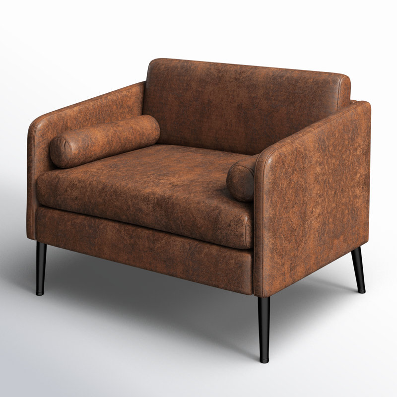 Harare Upholstered Armchair, Brown 