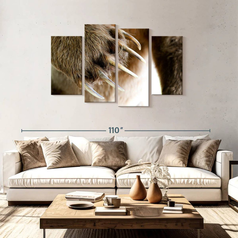 Brampt Bear Claws, 48" H x 75" W