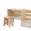 Ensemble de lit plateforme simple avec 2 tiroirs et 1 chaise et bureau Nehemiah-953991342